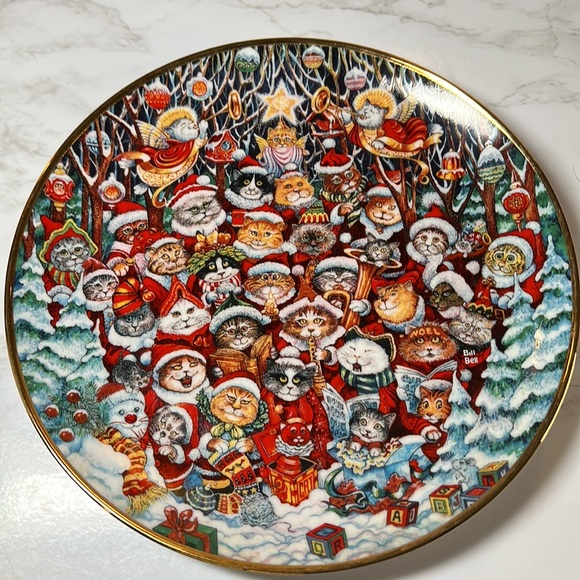 Cat Plates 6 of The Cutest Cat 😻Plates You’ll Ever Find! MeeYoww! Franklin Mint - Picture 4 of 17